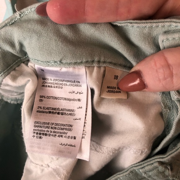 Style & Co plus size mint colored curvy skinny leg denim jeans - Picture 9 of 12